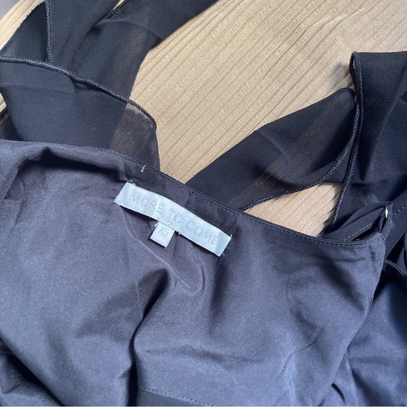 NWT More To Come Adalia Top in Black Frill Cami - Picture 6 of 7